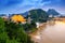 Scenery on both sides of the Liujiang River in Liuzhou, Guangxi, China