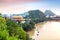 Scenery on both sides of the Liujiang River in Liuzhou, Guangxi, China