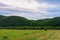 scenery of carpathian countryside in autumn