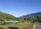 Scenery from Central Bhutan at Jakar, Bumthang