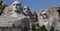 Scenery of the famous historic Mount Rushmore in South Dakota