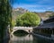 scenery of Gubei Water Town & Simatai Great Wall in the background