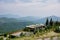 Scenery of Iconic resort with statue buddha on hill in Wat Pha Sorn Kaew at Khao Kho