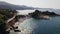 Scenery of Kassiopi shoreline on a sunny day, Corfu, Greece