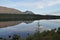 Scenery of the lake and reflections of the mountains