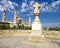 Scenery landscape with Basilica of Our Lady of Pillar