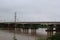 Scenery, landscape, Chao Phraya River suburban high bridge Nakhon Sawan Province, Thailand