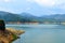 Scenery of man made lake at Sungai Selangor dam during midday