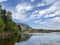 Scenery with mountains and lakes