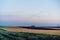 Scenery nature landscape, beautiful lavender fields on farmland