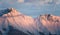 The scenery of Nordkette mountain chain at sunrise, Austria, Tirol, Innsbruck