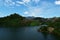 scenery of the reservoir and Bang Lang Dam Bannang Sata Yala Thailand
