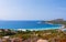 Scenery and road and beach Capo Testa Santa Teresa Gallura