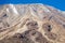 Scenery, rock piles and hiking trail on the slope of Mount Kilimanjaro