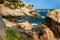 Scenery rocks in sea coast in Costa Brava, Spain