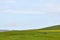 Scenery of a rolling ranch land under the clear sky in Petaluma, California, USA