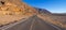 Scenery route through Death Valley National Park - lonesome road in the desert