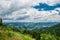 Scenery rural communities in the hills of the Carpathians