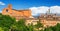 Scenery of Siena, the Dome and Bell Tower of Siena Cathedral, Basilica of San Domenico,Tuscany,Italy