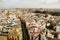 Scenery and sky viewed from the observatory of the Spanish cathedral during winter