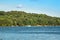 Scenery speed boat ride in Lake Lanier