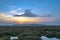 Scenery sunrise above coral forest in Rawai sea Phuket island