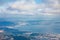 Scenery view from the peak of Mountain Tsurumi, Beppu, Kyushu, Japan