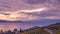 Scenery view of vineyards over Leman lake (Geneva Lake) with sky and clouds. Famous Lavaux region, Vaud Canton