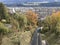 Scenery visible from Hungerburg station of Nordkette Cable Cars in Austria.