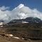 Scenery volcanic landscape: Mutnovskaya Sopka on Kamchatka Peninsula