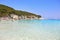Scenery of Voutoumi beach in Antipaxos island Greece