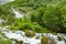 Scenery Waterfall In Briksdal Glacier In Norway