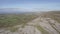 Scenic aerial birds eye panoramic irish landscape from lahinch in county clare, ireland. beautiful lahinch beach and golf course