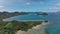 Scenic Aerial Panorama Of The Wild Islands of Palawan