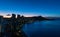 Scenic aerial panoramic Waikiki Beach vista at sunrise, Honolulu, Oahu