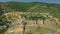 Scenic aerial view of ancient castle in Derbent city