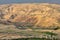 Scenic aerial view from biblical Mount Nebo in Jordan