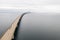 Scenic aerial view of the Oresund Bridge across the Oresund strait connecting  Sweden and Denmark