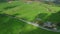 Scenic aerial view in Yorkshire Dales