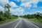 Scenic African Road under the Blue Sky in Ghana