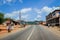 Scenic African Road under the Blue Sky in Ghana