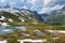 Scenic Alps and Verney Lake on The Little St Bernard Pass, Italy