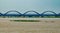 Scenic Arch Railway bridge across the Godavari river in Rajahmundry, Andhra Pradesh, India, Asia