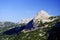 Scenic autumn landscape of the Austrian Alps from the Krippenstein Dachstein cable car.