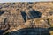 Scenic badland view of Horsethief canyon in Drumheller, alberta, canada