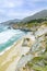 Scenic beach landscape at Cabrillo Highway in Big Sur