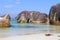 Scenic beach and rock formations in the ocean, Denmark, Western Australia