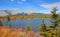 Scenic Bow river in rural Alberta, Canada