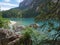 Scenic Braies Lake in Italian Alps Mountains, Italy