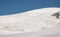 Scenic Breithorn mountain during summer time above Cervinia village in Italy